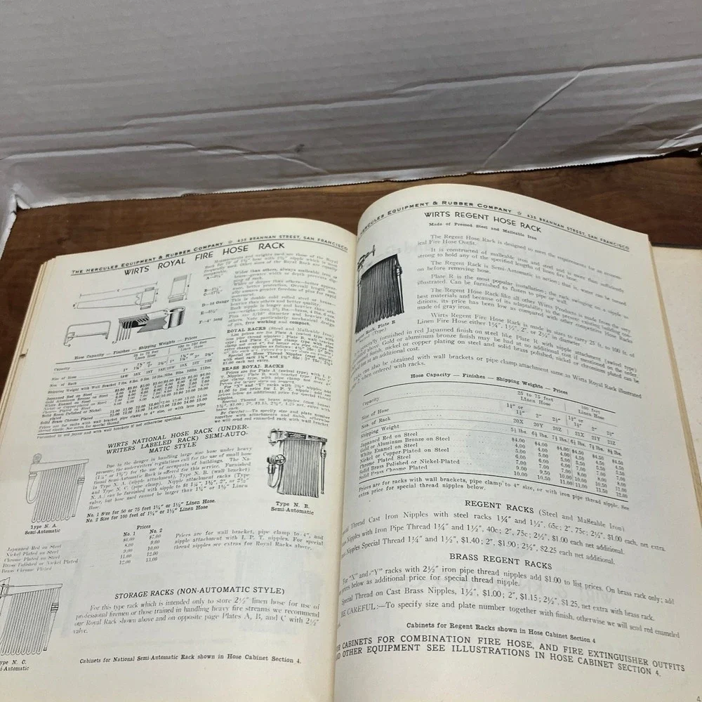 Hercules Equipment & Rubber Co. Catalog Industrial Products 1942 San Francisco